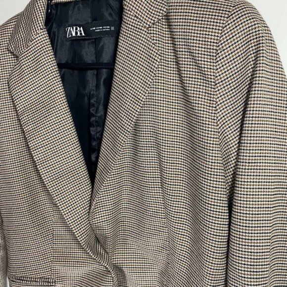 Zara Houndstooth Blazer - Picture 3 of 4